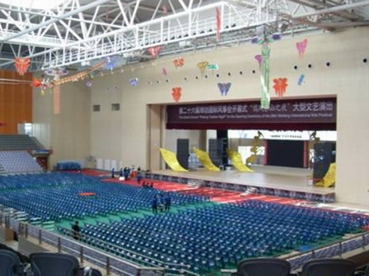 濰坊學院體育館第十一屆全運會會議室好色先生TV下载APP設備應用案例